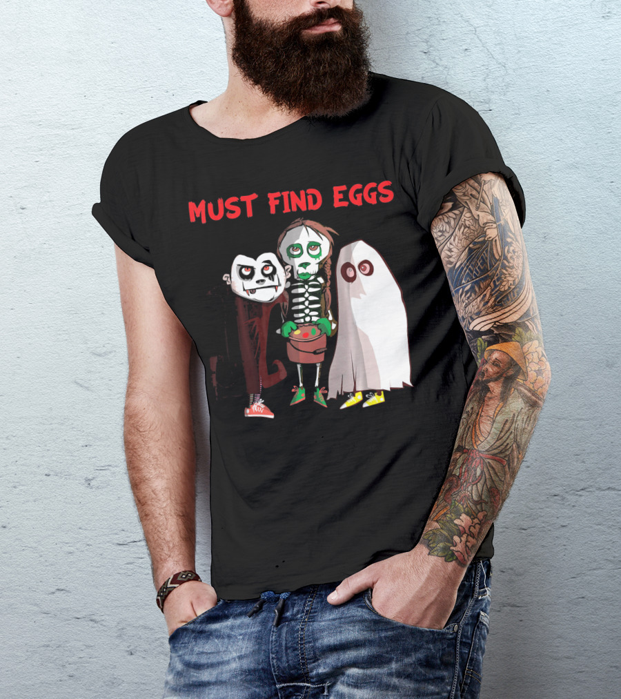 Must Find Eggs Funny Zombies Searching For Easter T-Shirt