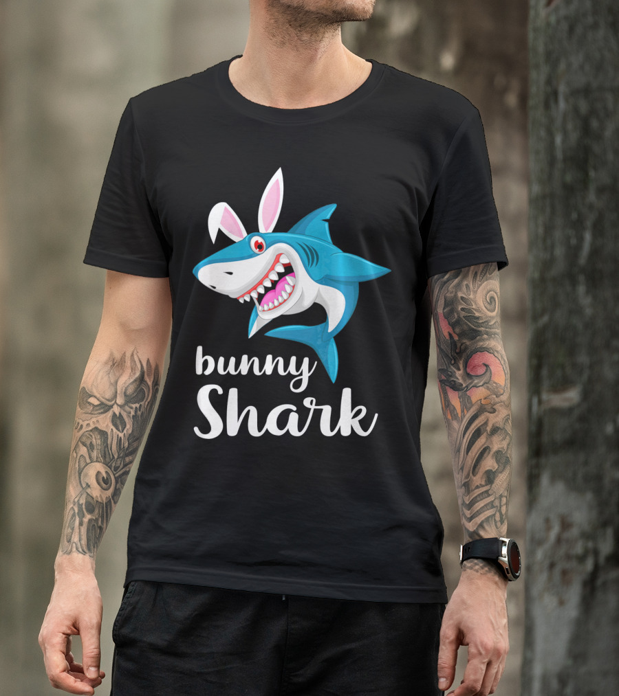 Bunny Shark Easter Yout T-Shirt