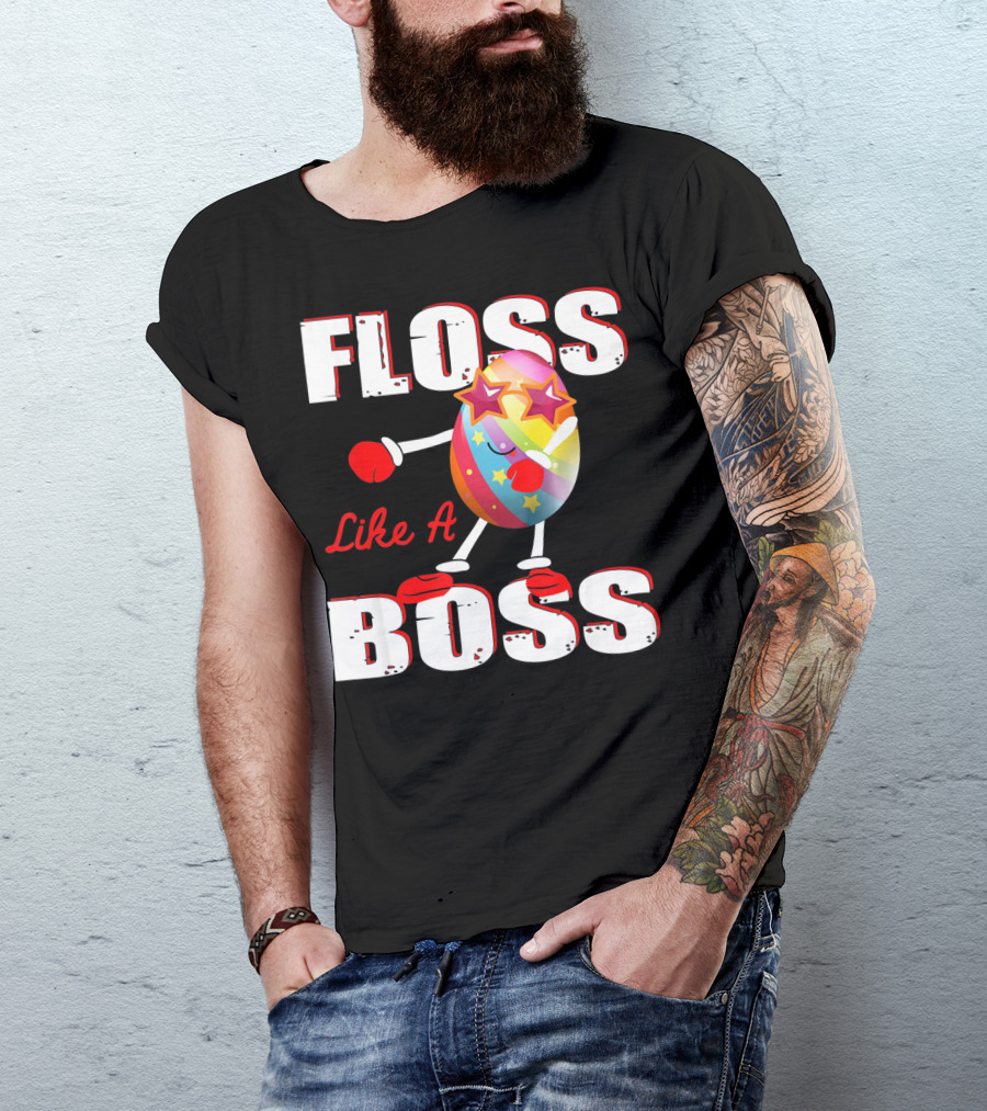 Floss Like A Boss Rainbow Star Egg T-Shirt