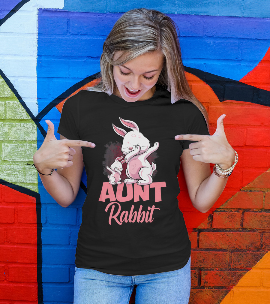 Aunt Rabbit Matching Family Bunny Fun T-Shirt