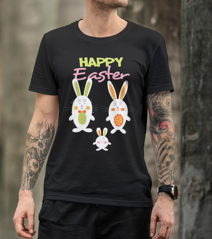 HAPPY EASTER Bunny Egg Hunt Trio T-Shirt