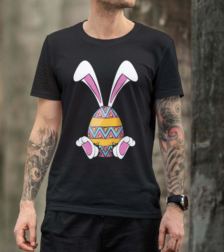 Funny Bunny Easter Egg Cute Happy Rabb T-Shirt