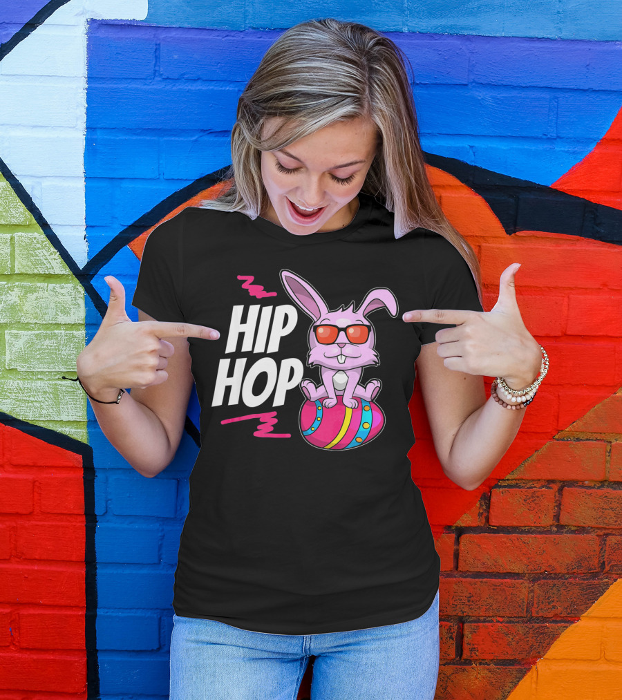Hip Hop Bunny Easter Day T-Shirt