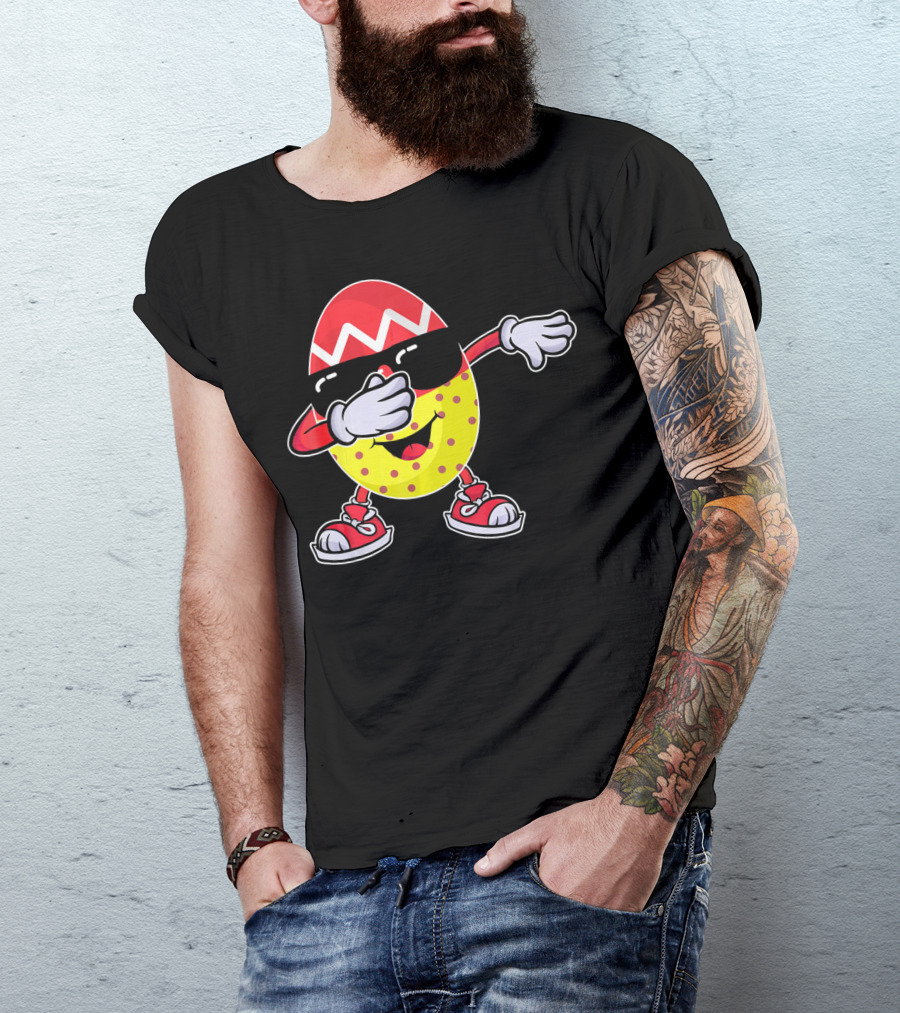 Easter Egg Dabbing Sunglasses And Sneakers T-Shirt
