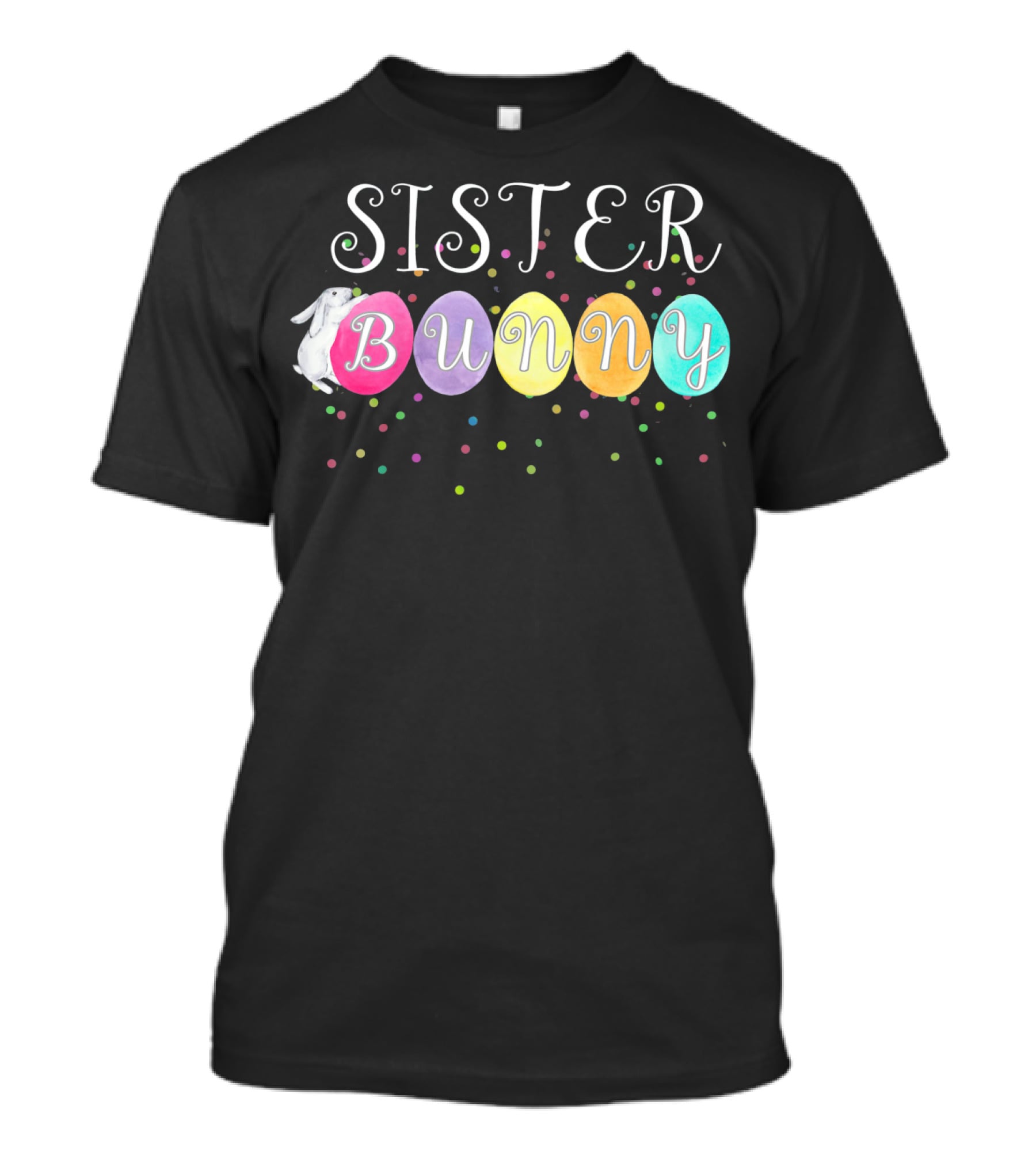 SISTER BUNNY Colorful Eggs Kids T-Shirt