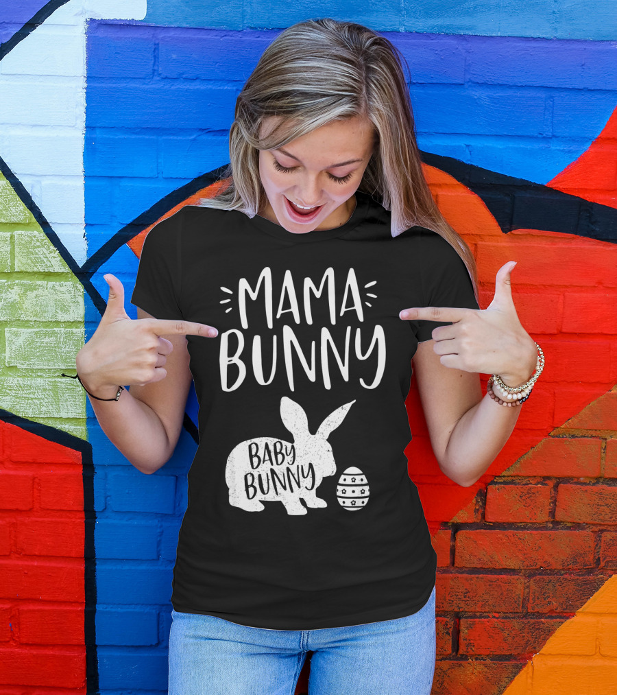 Mama Bunny Baby Bunny Cute Easter T-Shirt