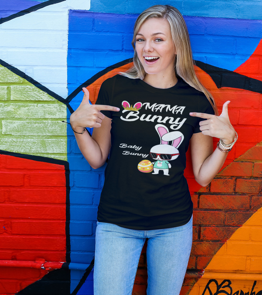 Mama Bunny Baby Bunny Easter Rabbit T-Shirt