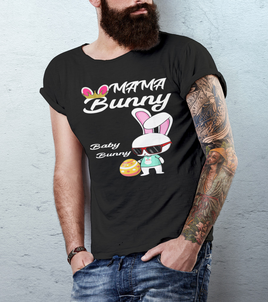 Mama Bunny Baby Bunny Easter Rabbit T-Shirt