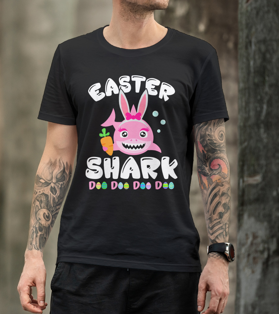 Easter Shark Bunny Doo Doo Doo Doo T-Shirt