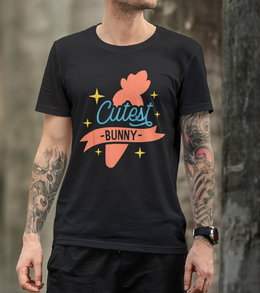 Cutest Bunny Carrot Starry Easter Egg T-Shirt