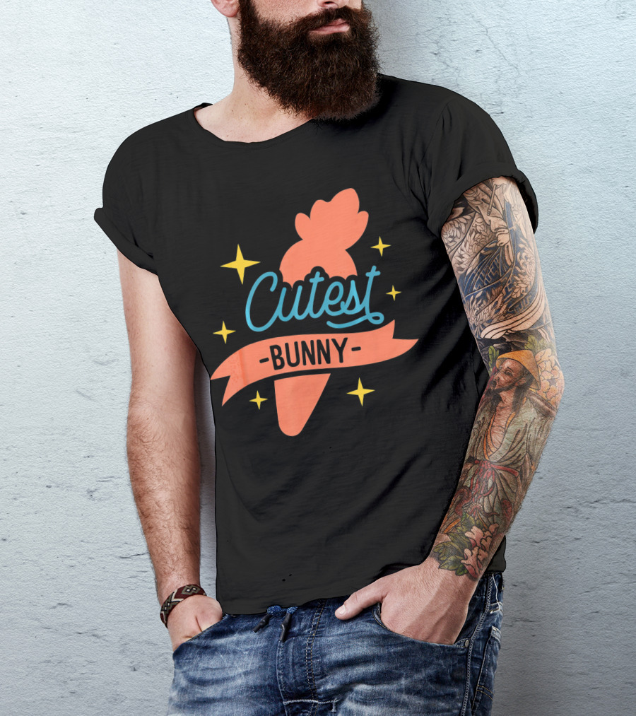 Cutest Bunny Carrot Starry Easter Egg T-Shirt
