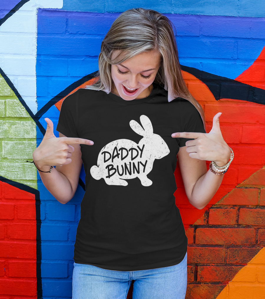 Family Matching Easter Daddy Bunny Matching T-Shirt
