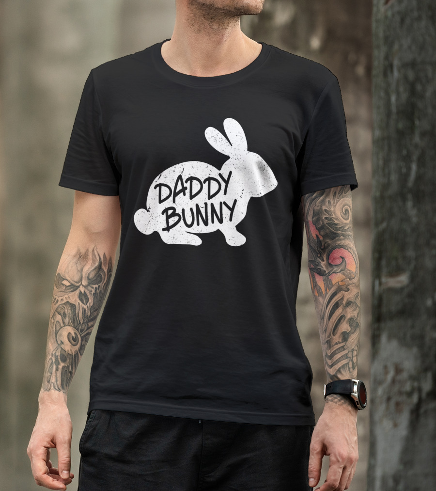Family Matching Easter Daddy Bunny Matching T-Shirt