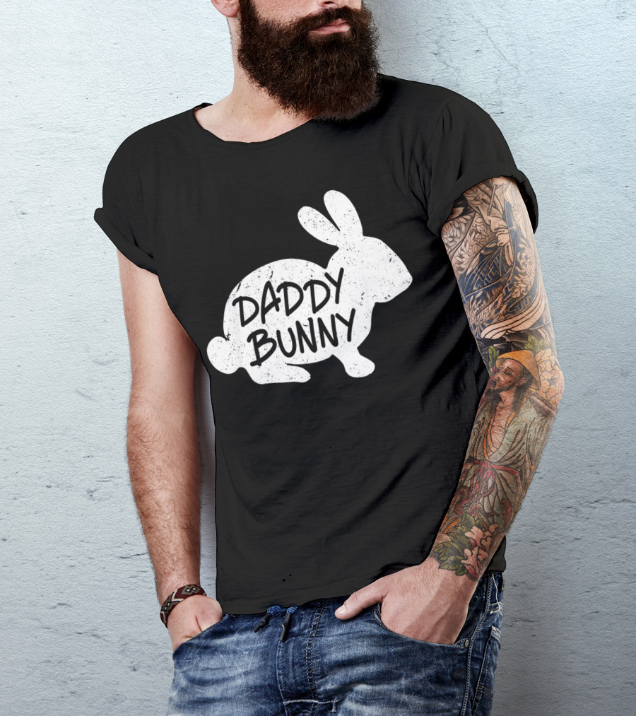 Family Matching Easter Daddy Bunny Matching T-Shirt