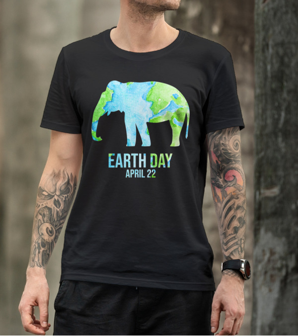 Earth Day April 22 Elephant School Event T-Shirt