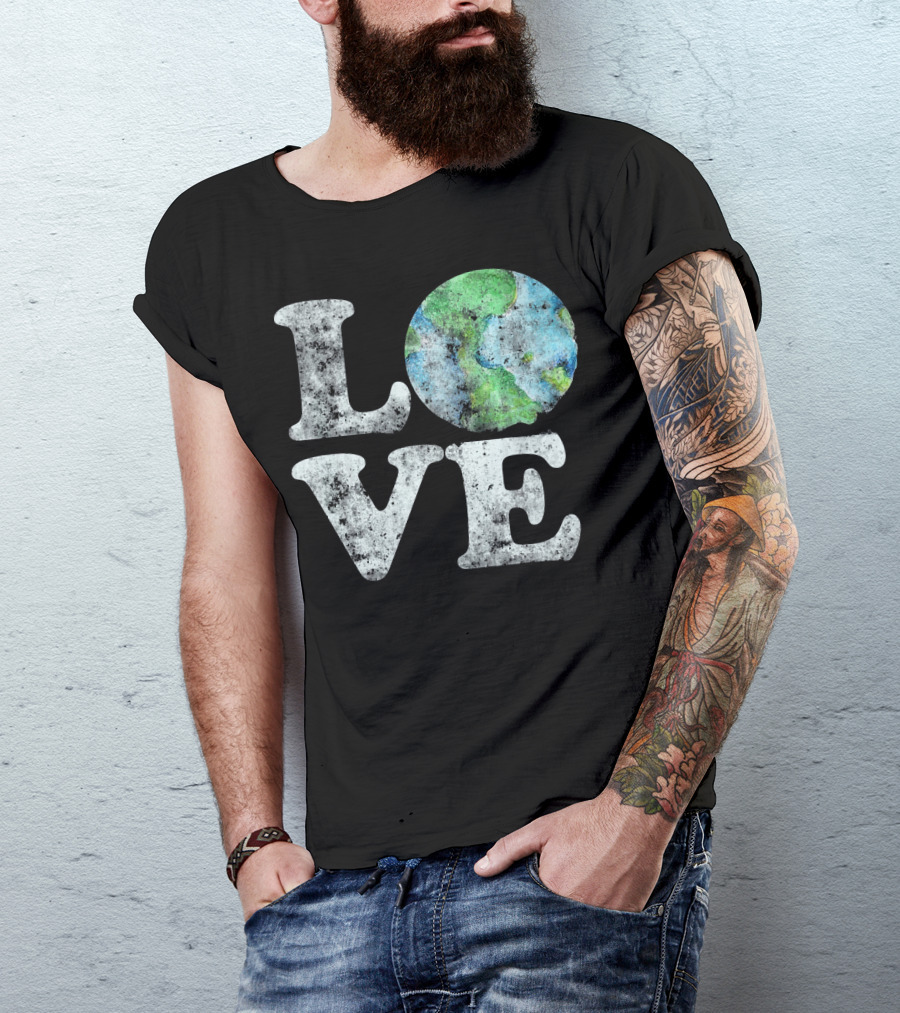 VINTAGE LOVE Your Mother Earth Planet Circle T-Shirt