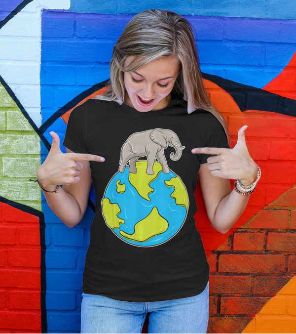 Celebrate Every Day Earth Elephant T-Shirt