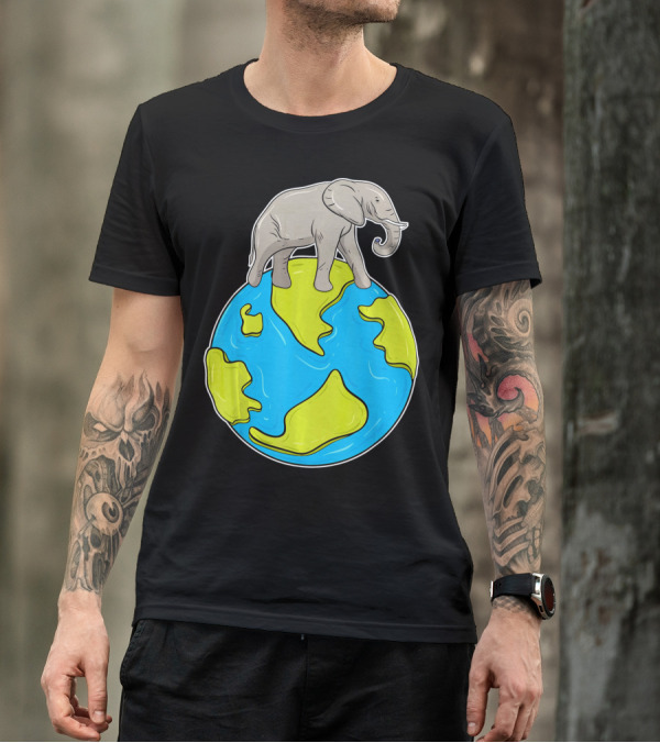 Celebrate Every Day Earth Elephant T-Shirt