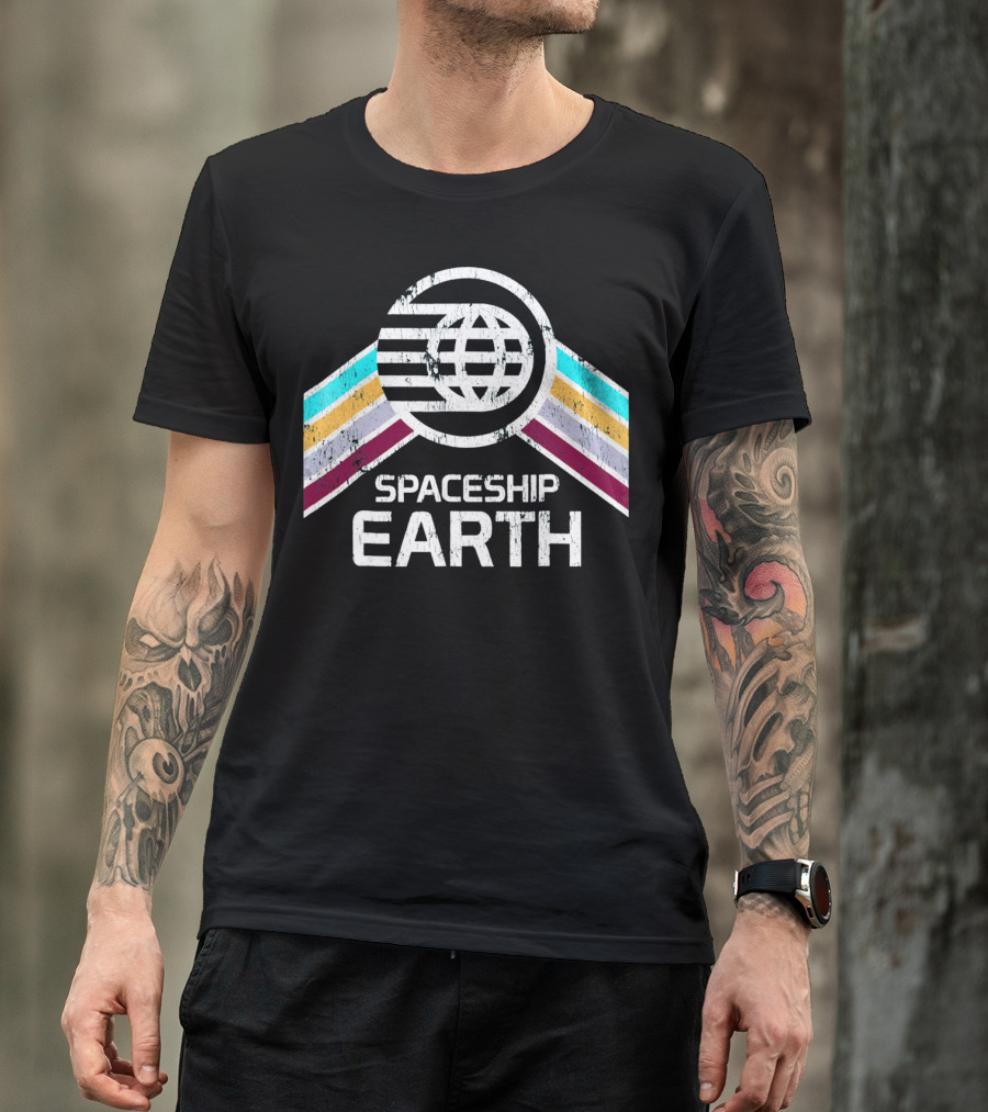 Spaceship Earth Retro T-Shirt