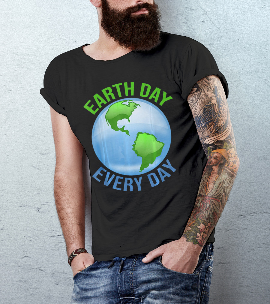 Earth Day Every Day Globe T-Shirt