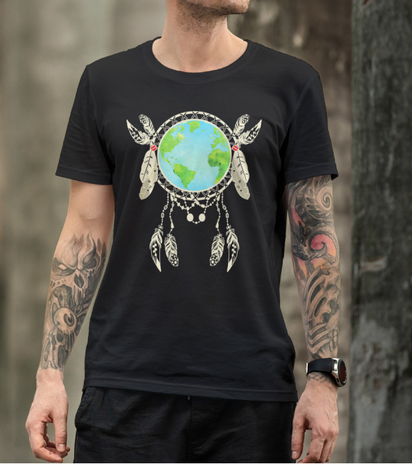 Earth Dreamcatcher Global Celebration Earth Day T-Shirt