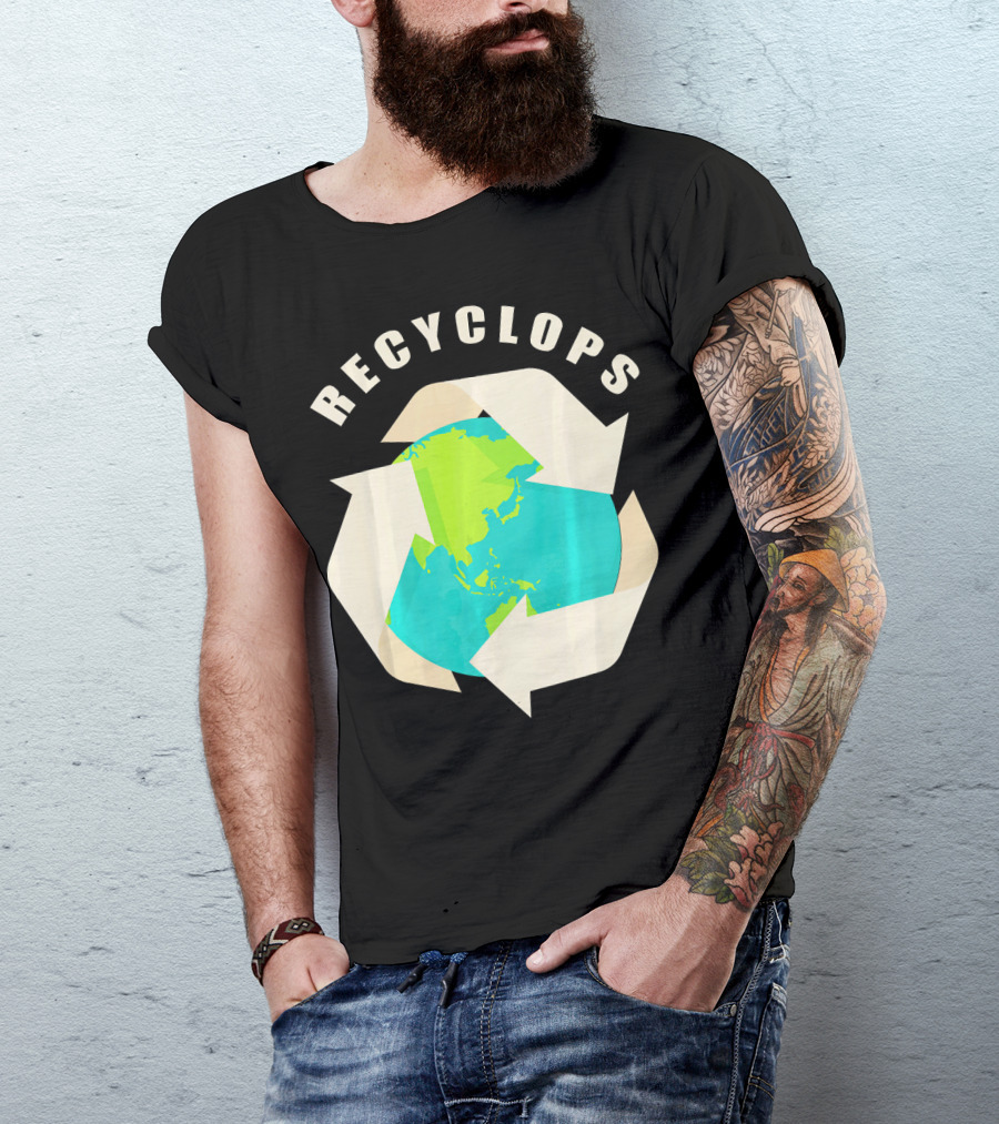 Recyclops Earth Day Recycling T-Shirt