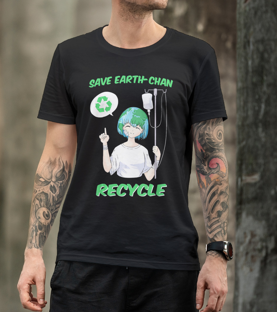 Save Earth-chan Recycle Earth Day T-Shirt