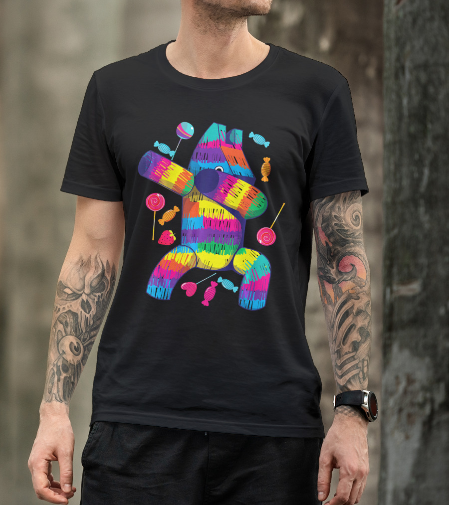 Lacy Dabbing Pinata Candy Cinco De Mayo T-Shirt