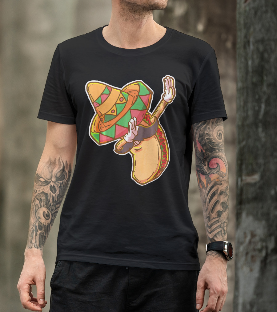 Cinco De Mayo Sombrero Taco Dabbing T-Shirt