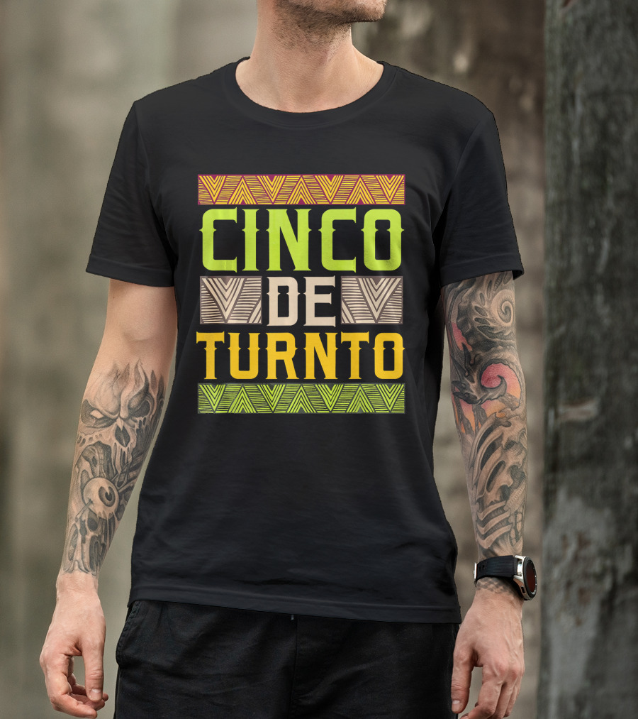 Cinco De Turnto Vibrant Geometric Cinco De Mayo T-Shirt