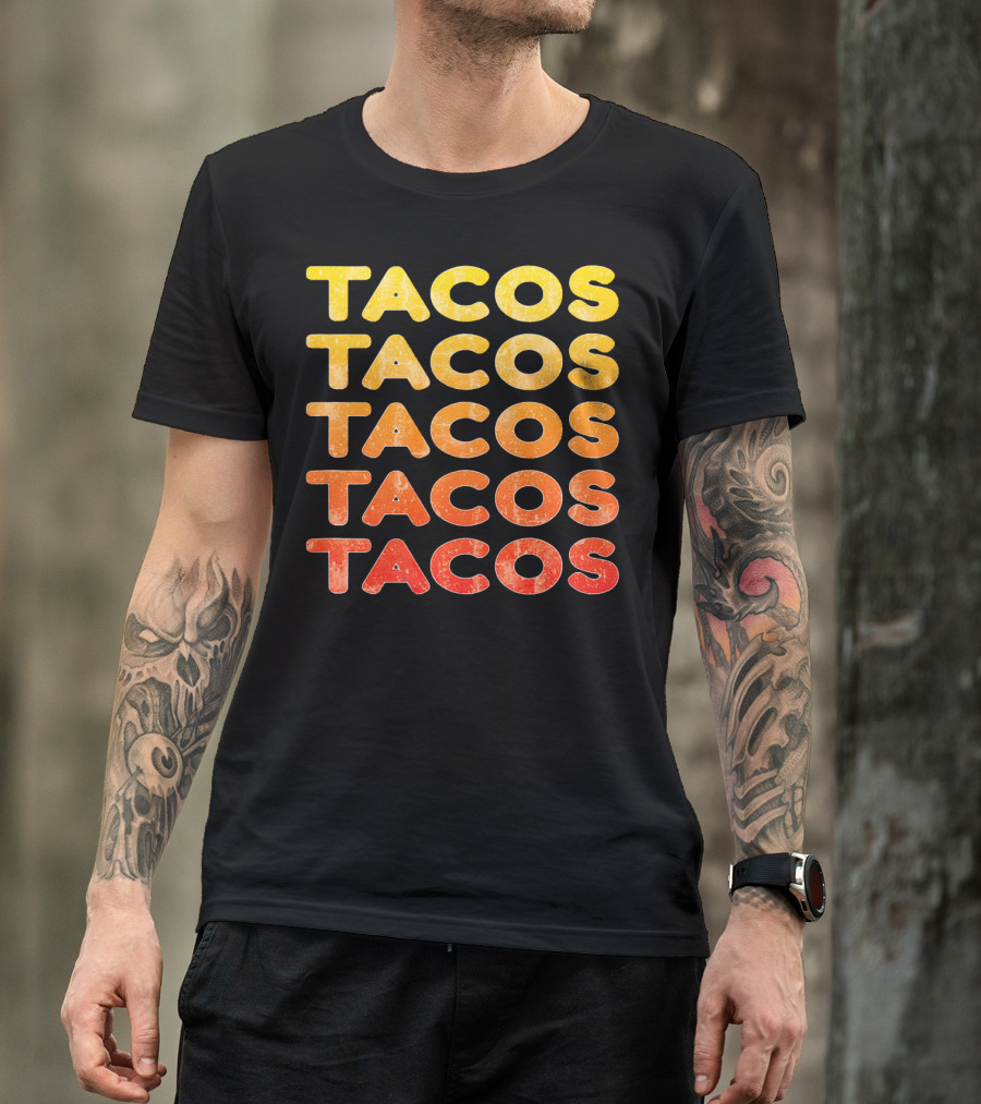 Tacos Retro Vintage Cinco De May T-Shirt