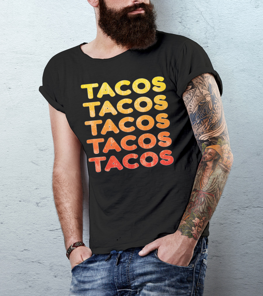 Tacos Retro Vintage Cinco De May T-Shirt
