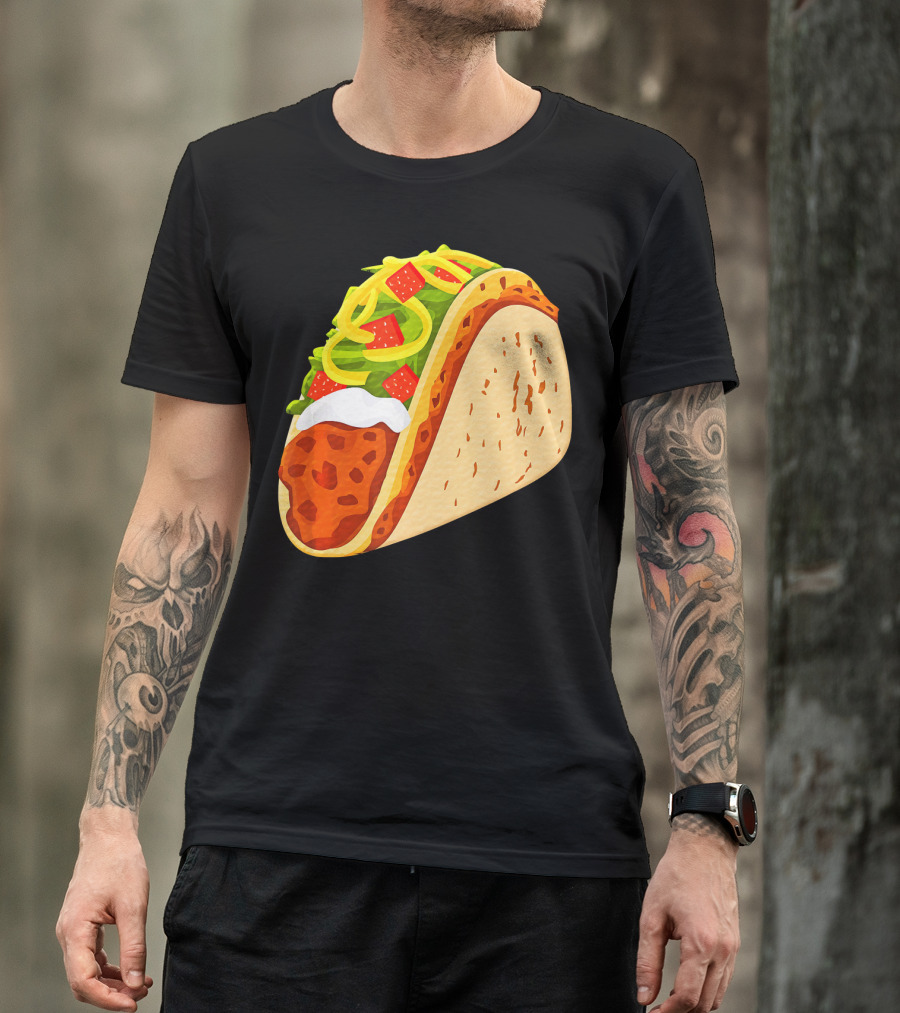 Yummy Taco Funny Mexican Food Lover Cinco T-Shirt