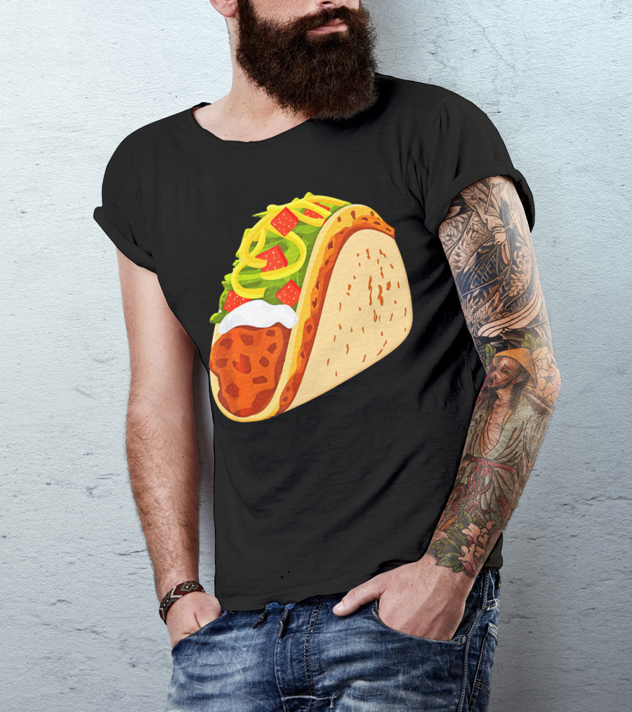 Yummy Taco Funny Mexican Food Lover Cinco T-Shirt