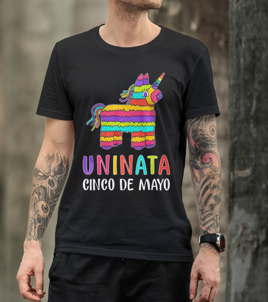 Unicorn Pinata Rainbow Uninata Cinco De Mayo T-Shirt