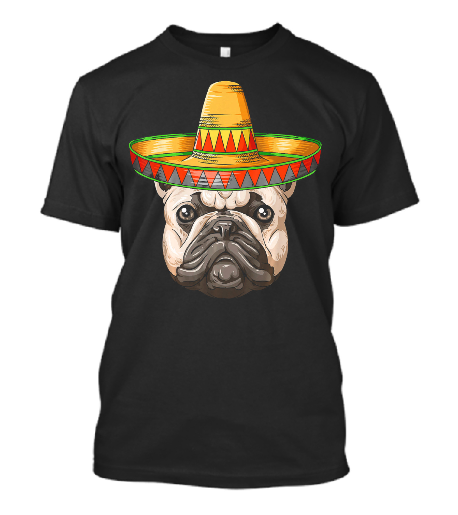 French Bulldog Sombrero Cinco De Mayo Mexican T-Shirt
