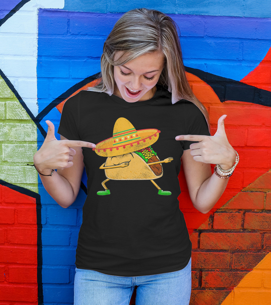 Mexican Sombrero Dabbing Taco T-Shirt