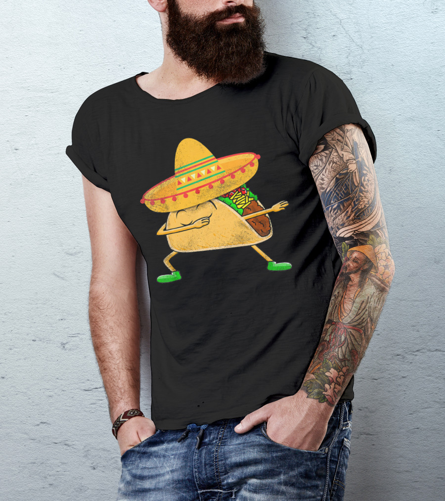 Mexican Sombrero Dabbing Taco T-Shirt