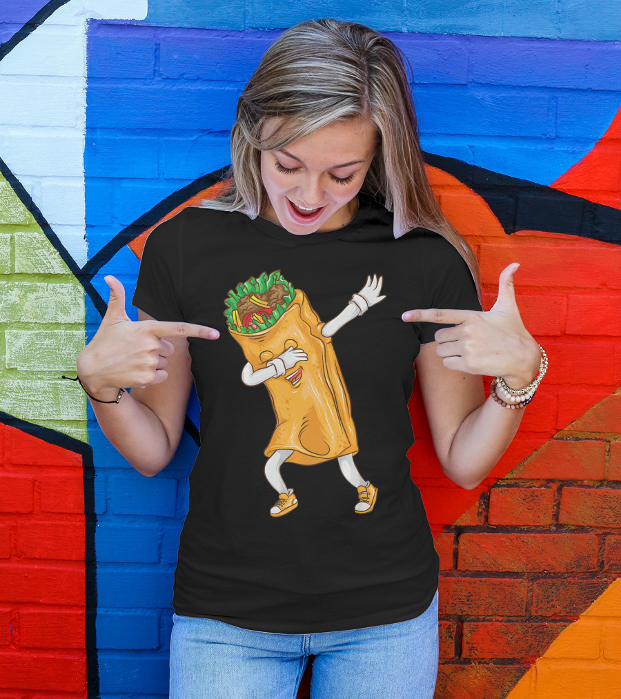 Cinco De Mayo Dabbing Burrito Cool Taco Party T-Shirt