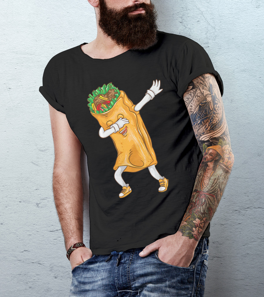 Cinco De Mayo Dabbing Burrito Cool Taco Party T-Shirt