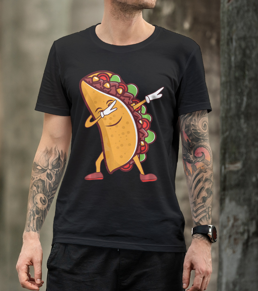 Dabbing Taco Cinco De Mayo Mexican Food T-Shirt