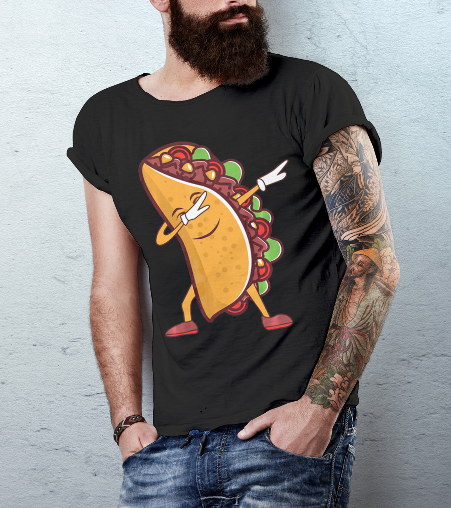 Dabbing Taco Cinco De Mayo Mexican Food T-Shirt
