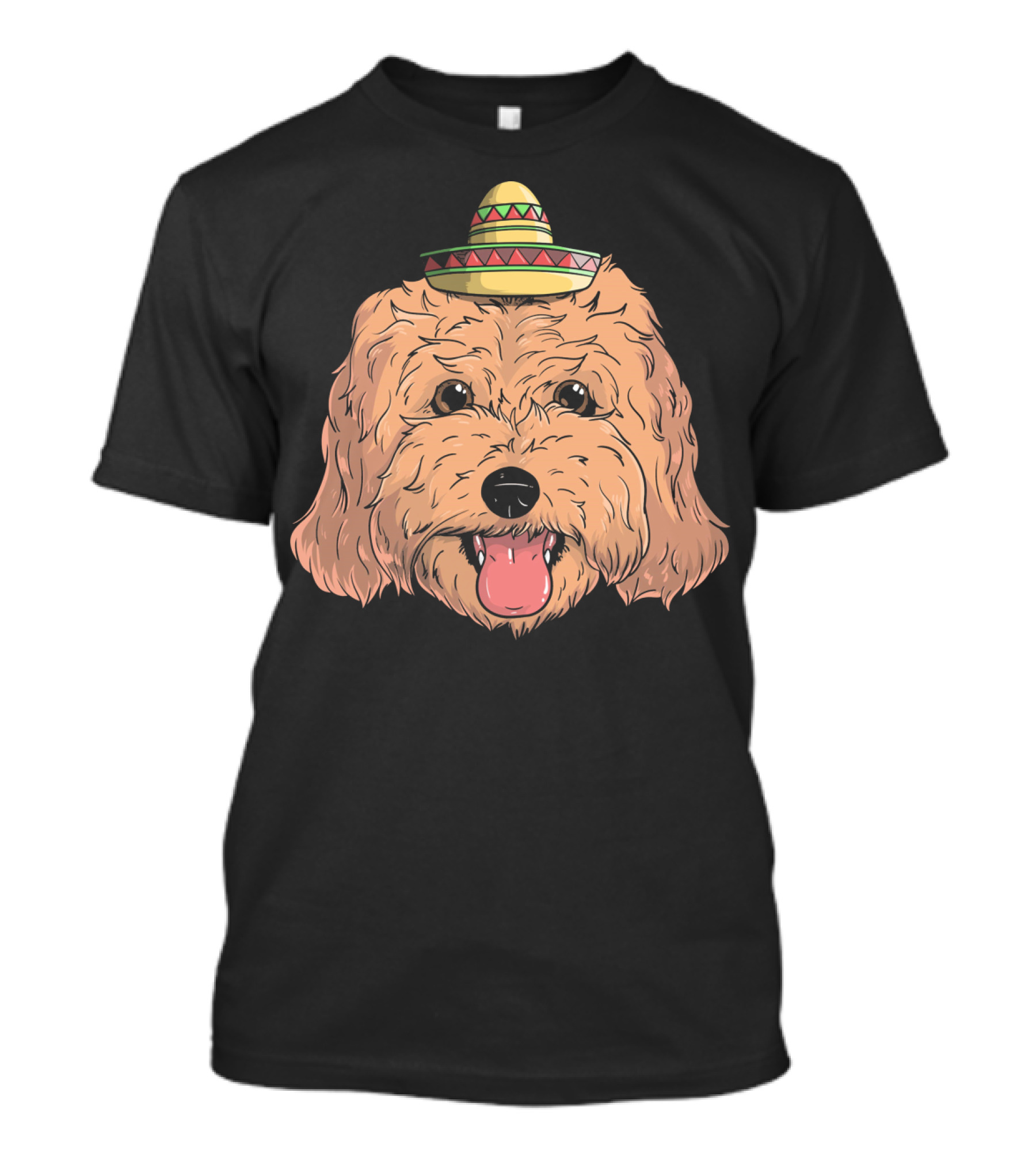 Cockapoo Dog Sombrero Fiesta Cinco De Mayo T-Shirt