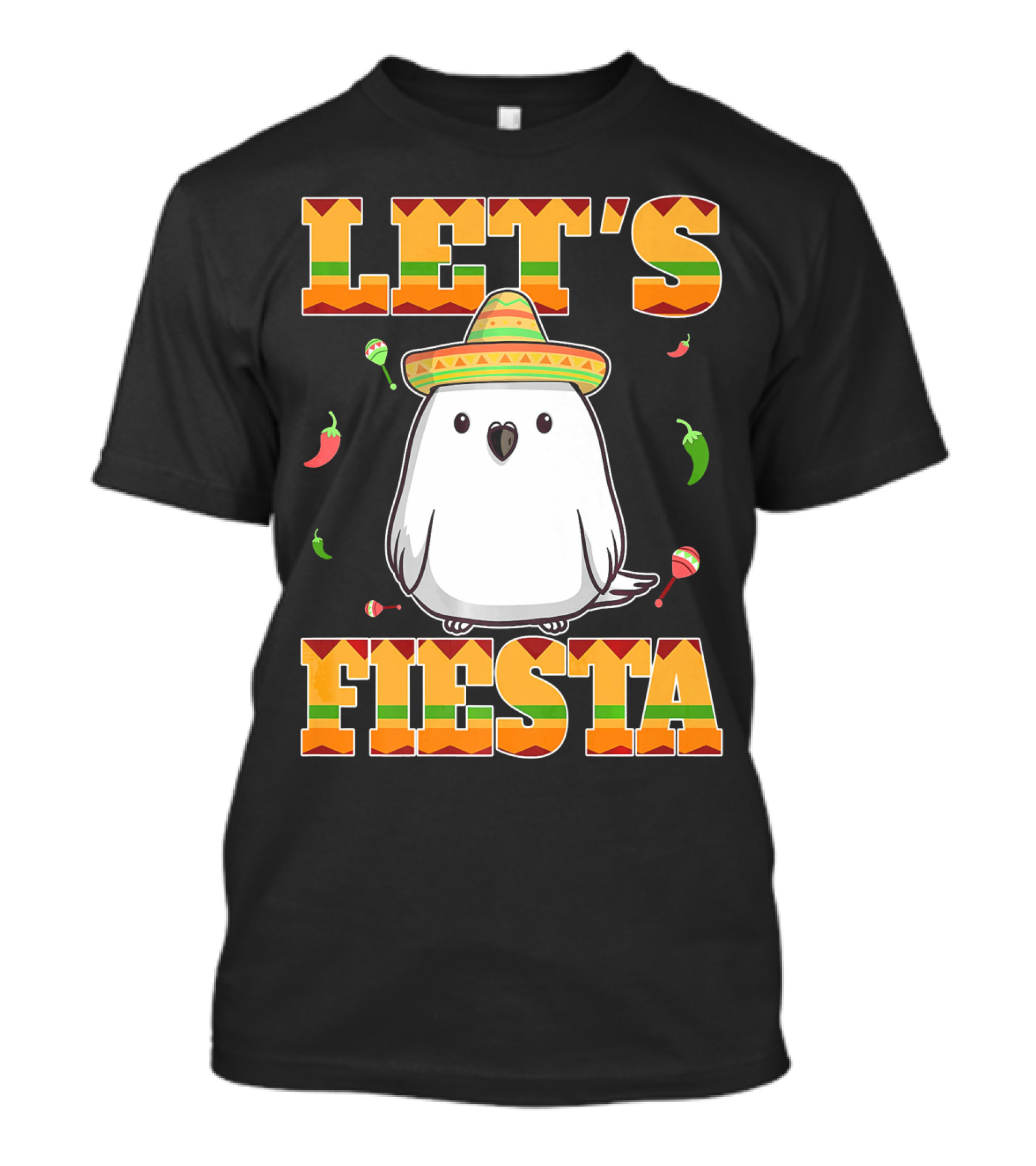 Let's Fiesta Bird Sombrero Cinco De Mayo Mexican T-Shirt