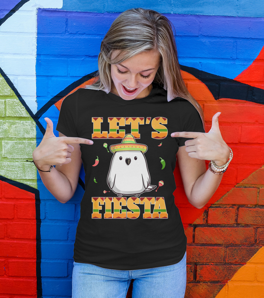 Let's Fiesta Bird Sombrero Cinco De Mayo Mexican T-Shirt