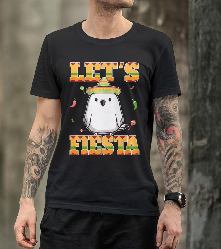 Let's Fiesta Bird Sombrero Cinco De Mayo Mexican T-Shirt