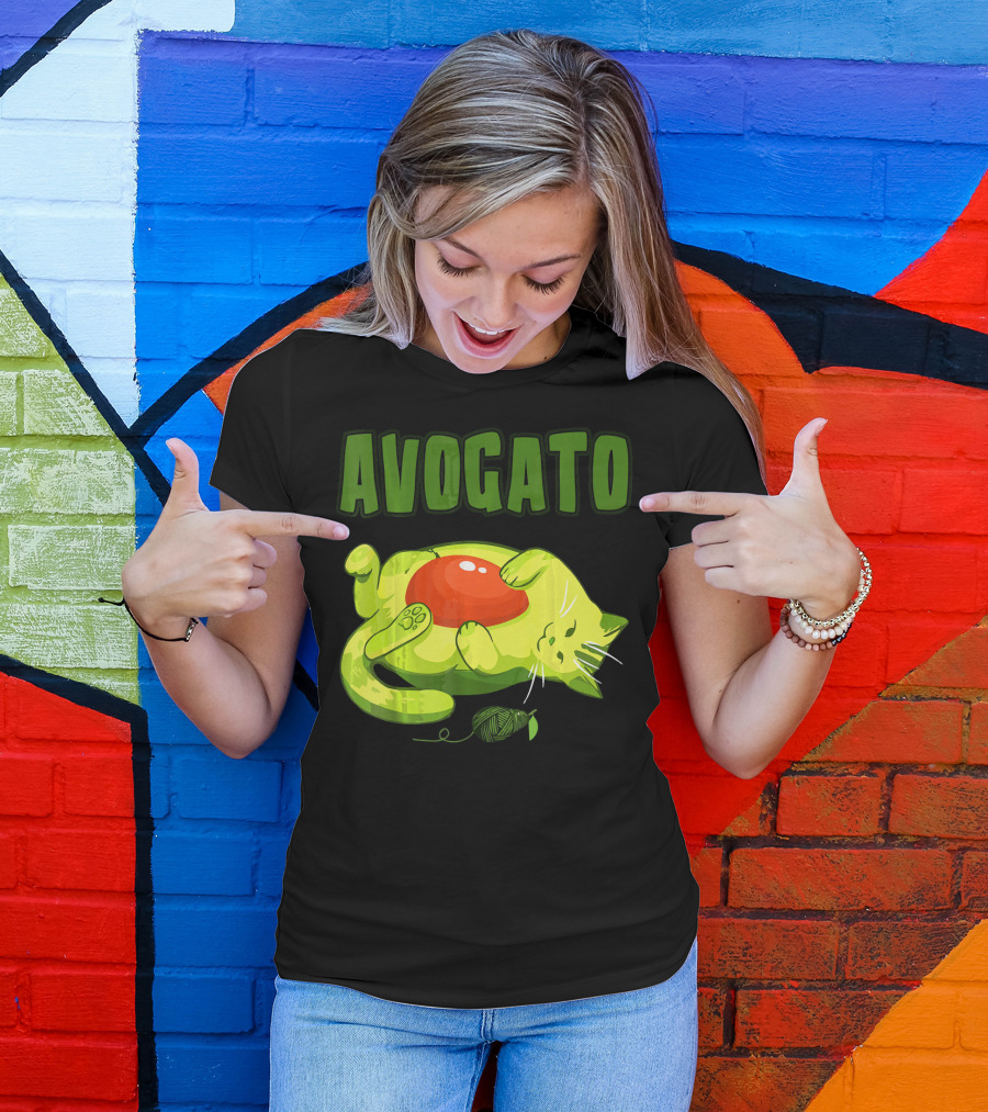 Avogato Cinco De Mayo Funny Meow Avocado Mexico T-Shirt