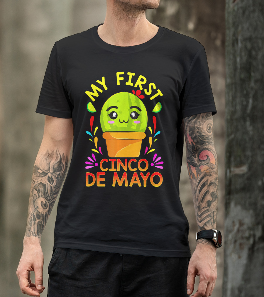 My First Cinco De Mayo Cute Cactus Baby T-Shirt