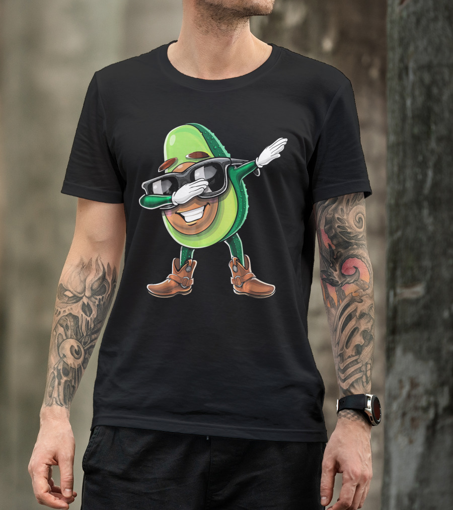 Cinco De Mayo Dabbing Avocado Fiesta Fun T-Shirt