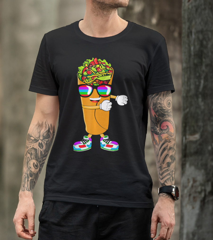 Flossing Burrito Dancing Cinco De Mayo Fun T-Shirt